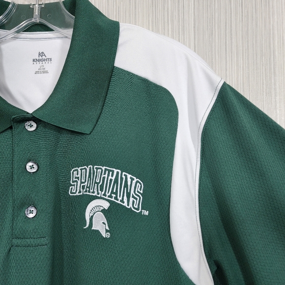 Knights Apparel Michigan State Spartans Athletic Polo - Picture 3 of 9
